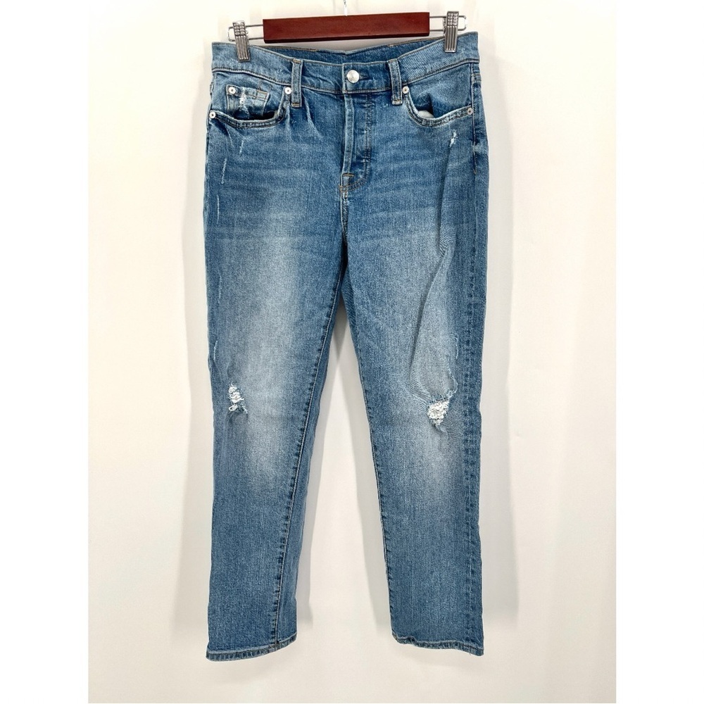 7 FOR ALL MANKIND Woman's Josefina Hidden Button Fly Denim Jeans Size 28